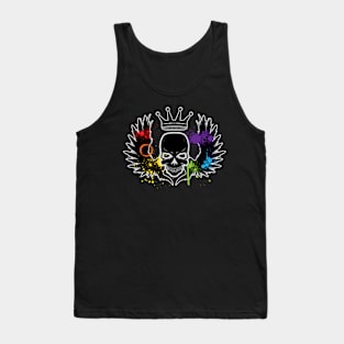 Winged Skull Rainbow LGBT Pride Tank Top